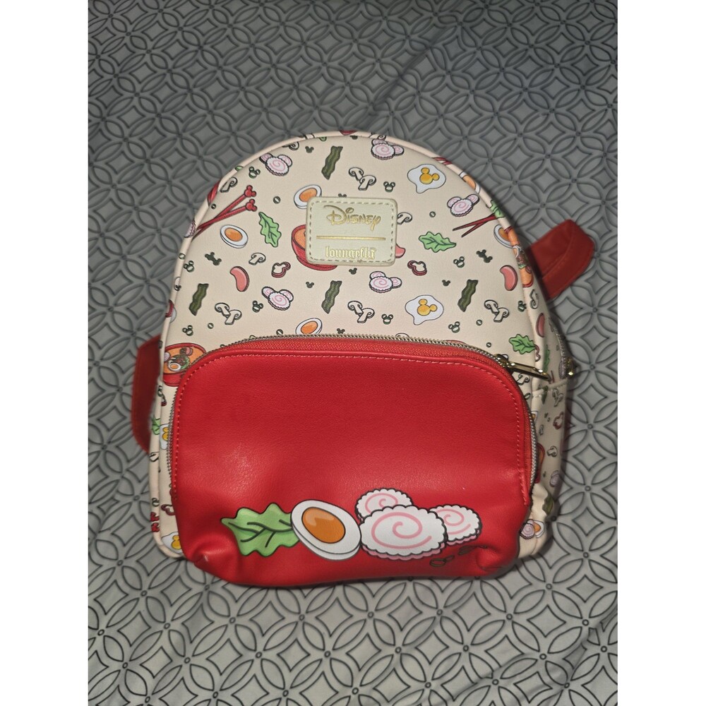 Loungefly disney Mickey mouse shaped food design mini backpack bookbag purse bag